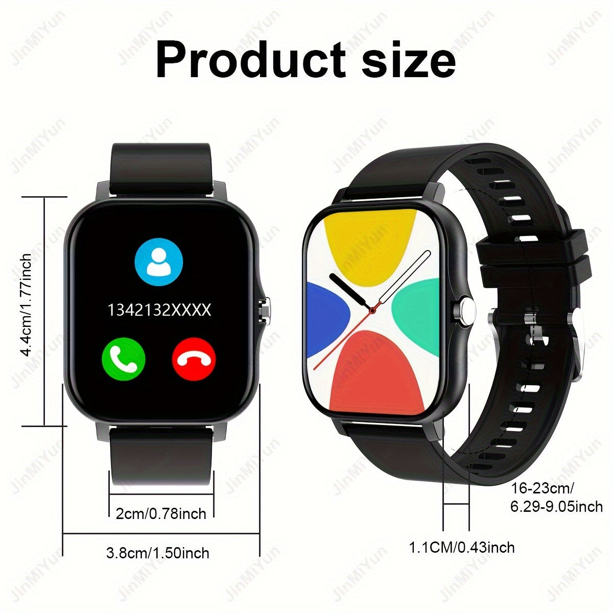 HOT 1.83 Inch Full Screen Touch Sports Smartwatch For Men And Women Sports Outdoor Smartwatch, With Functions Such As Wireless Call/message Reminder/custom Watch Face Wallpaper/multiple Sports Modes, Message Reminder Multi-fu
