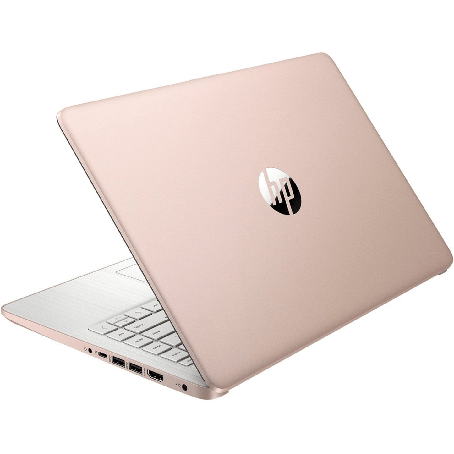HP Newest 14" Laptop Stream for Student and Business, Intel Quad-Core N4120, Up to 16GB RAM, Up to 384GB Storage(128GB eMMC+256GB Micro SD), 1-Year Office 365, Long Battery Life, HD Webcam, Wi-Fi, Win 11 H in S, Rose Gold