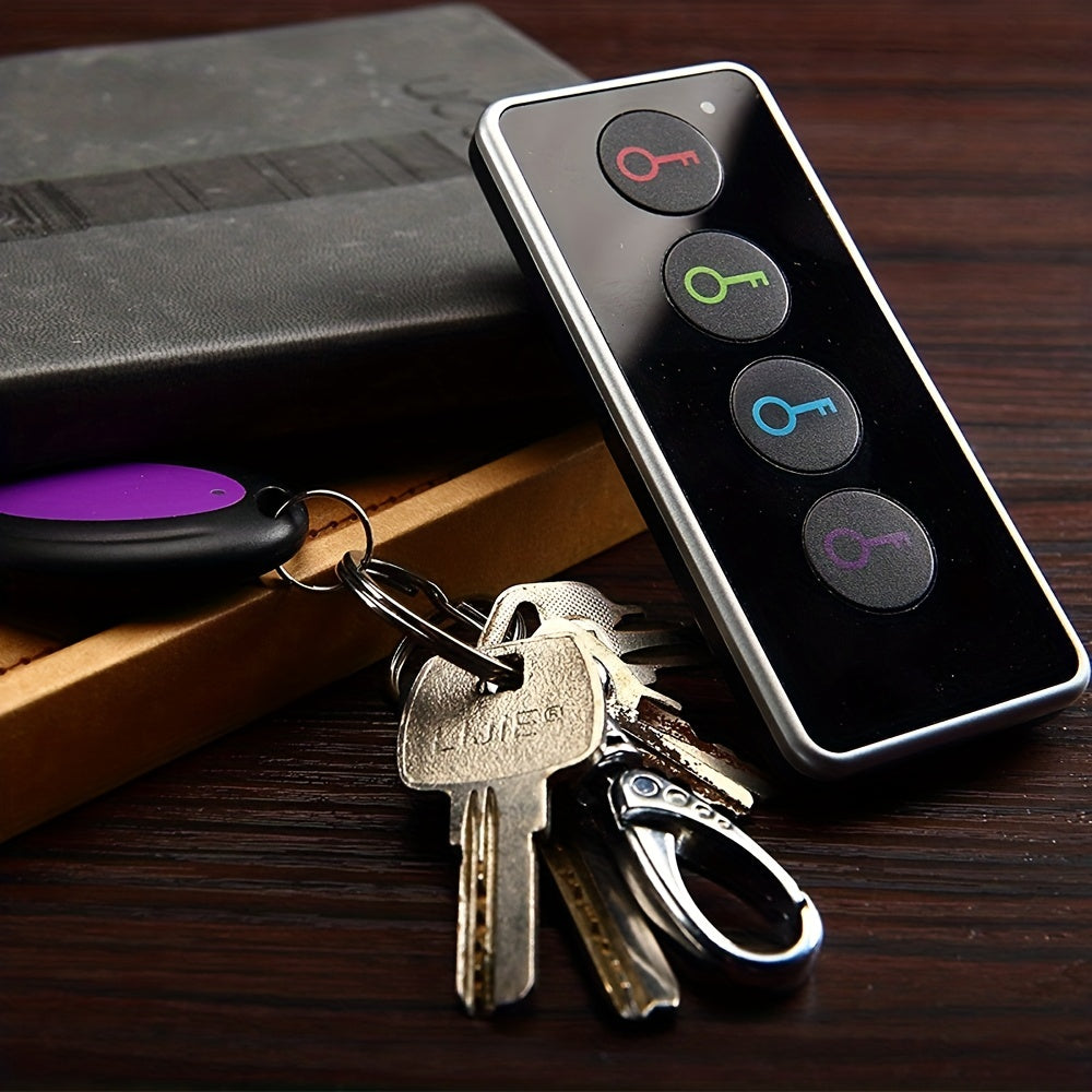 1 Transmitter & 4 Receivers Key Finder Locator, Wireless Key Tracker with Easy Tracking, Perfect for Seniors, Anti-Loss Device for Finding Car Keys, Phones, Wallet, Remote Control, Ideal Gift for Christmas