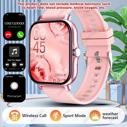 HOT 1.83 Inch Full Screen Touch Sports Smartwatch For Men And Women Sports Outdoor Smartwatch, With Functions Such As Wireless Call/message Reminder/custom Watch Face Wallpaper/multiple Sports Modes, Message Reminder Multi-fu