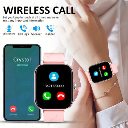 HOT 1.83 Inch Full Screen Touch Sports Smartwatch For Men And Women Sports Outdoor Smartwatch, With Functions Such As Wireless Call/message Reminder/custom Watch Face Wallpaper/multiple Sports Modes, Message Reminder Multi-fu